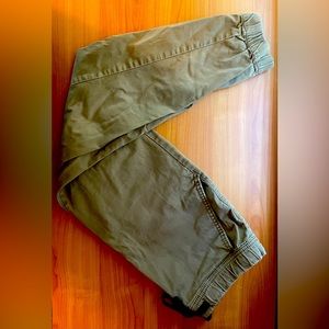 Khaki jogger pants